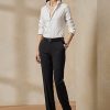 Pantalones negros de crepé de lana elástica Seth de Ralph Lauren para mujer Pantalones negros de crepé de lana elástica Seth de Ralph Lauren para mujer