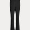 Pantalones negros de crepé de lana elástica Seth de Ralph Lauren para mujer Pantalones negros de crepé de lana elástica Seth de Ralph Lauren para mujer