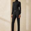 Pantalones negros de lana virgen Ralph Lauren Simone para mujer Pantalones negros de lana virgen Ralph Lauren Simone para mujer