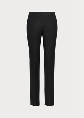 Pantalones negros de lana virgen Ralph Lauren Simone para mujer