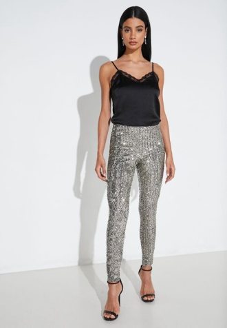 Pantalones tobilleros de punto Ralph Lauren grises para mujer Pantalones tobilleros de punto Ralph Lauren grises para mujer