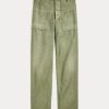Pantalones utilitarios de satén de algodón Ralph Lauren para mujer en color oliva Pantalones utilitarios de satén de algodón Ralph Lauren para mujer en color oliva