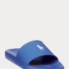 Pantuflas azules Ralph Lauren Signature Pony para hombre Pantuflas azules Ralph Lauren Signature Pony para hombre