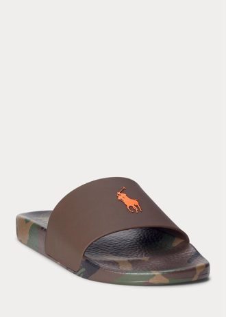 Pantuflas de camuflaje Pony Signature de Ralph Lauren para hombre