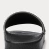 Pantuflas de piel de poni con la firma de Ralph Lauren para hombre, color negro/negro Pantuflas de piel de poni con la firma de Ralph Lauren para hombre, color negro/negro