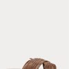 Pantuflas de piel trenzada Ralph Lauren para hombre en color marrón oscuro Pantuflas de piel trenzada Ralph Lauren para hombre en color marrón oscuro