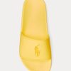 Pantuflas Ralph Lauren Big Pony amarillas para mujer Pantuflas Ralph Lauren Big Pony amarillas para mujer