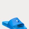 Pantuflas Ralph Lauren Big Pony azules para mujer
