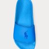 Pantuflas Ralph Lauren Big Pony azules para mujer