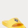 Pantuflas Ralph Lauren Polo Bear amarillas para hombre Pantuflas Ralph Lauren Polo Bear amarillas para hombre