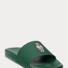 Pantuflas Ralph Lauren Polo Bear verdes para hombre Pantuflas Ralph Lauren Polo Bear verdes para hombre