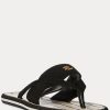 Pantuflas Ralph Lauren Rosalind negras para mujer Pantuflas Ralph Lauren Rosalind negras para mujer