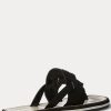 Pantuflas Ralph Lauren Rosalind negras para mujer Pantuflas Ralph Lauren Rosalind negras para mujer