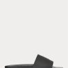 Pantuflas Ralph Lauren Signature Pony para hombre, color negro y blanco Pantuflas Ralph Lauren Signature Pony para hombre, color negro y blanco