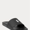 Pantuflas Ralph Lauren Signature Pony para hombre, color negro y blanco Pantuflas Ralph Lauren Signature Pony para hombre, color negro y blanco