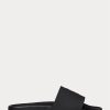 Pantuflas Ralph Lauren Signature Pony para hombre, color negro y dorado Pantuflas Ralph Lauren Signature Pony para hombre, color negro y dorado