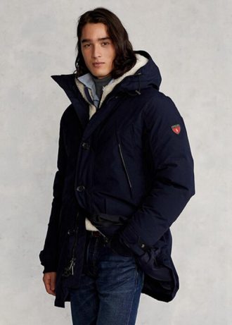 Parkas de plumón impermeables Ralph Lauren para hombre en azul marino Parkas de plumón impermeables Ralph Lauren para hombre en azul marino