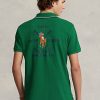 Polo Ralph Lauren Classic Fit Crest Mesh para hombre, color verde Polo Ralph Lauren Classic Fit Crest Mesh para hombre, color verde