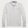 Polo Ralph Lauren de corte entallado con diseño de ojo de pájaro en gris para hombre Polo Ralph Lauren de corte entallado con diseño de ojo de pájaro en gris para hombre