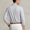 Polo Ralph Lauren de corte entallado con diseño de ojo de pájaro en gris para hombre Polo Ralph Lauren de corte entallado con diseño de ojo de pájaro en gris para hombre