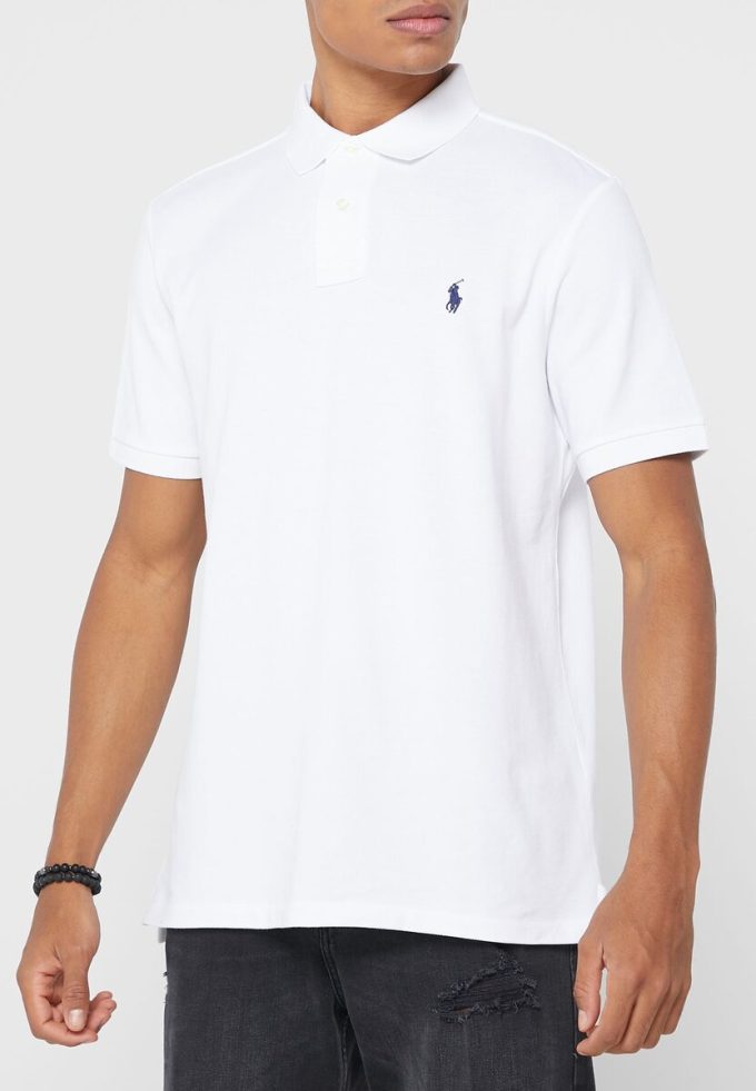 Polos blancos esenciales Ralph Lauren para hombre Polos blancos esenciales Ralph Lauren para hombre