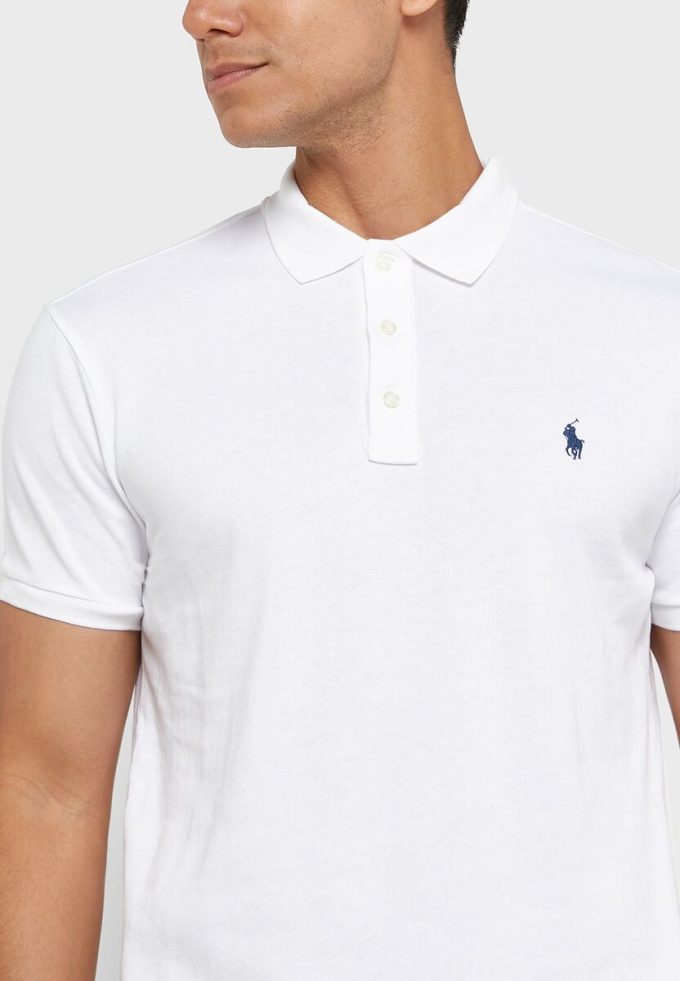 Polos blancos esenciales Ralph Lauren para hombre Polos blancos esenciales Ralph Lauren para hombre