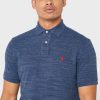 Polos básicos de malla Ralph Lauren azules para hombre