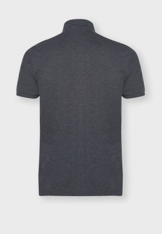 Polos básicos de malla Ralph Lauren grises para hombre