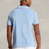 Polos de felpa de corte entallado personalizados de Ralph Lauren para hombre de AZURE Polos de felpa de corte entallado personalizados de Ralph Lauren para hombre de AZURE