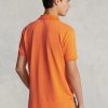 Polos de malla entallados personalizados Ralph Lauren para hombre en color naranja Polos de malla entallados personalizados Ralph Lauren para hombre en color naranja