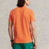 Polos de malla entallados personalizados Ralph Lauren para hombre en color naranja Polos de malla entallados personalizados Ralph Lauren para hombre en color naranja