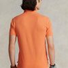 Polos de malla entallados personalizados Ralph Lauren para hombre en color naranja Polos de malla entallados personalizados Ralph Lauren para hombre en color naranja