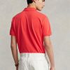 Polos de malla entallados personalizados Ralph Lauren para hombre en color rojo Polos de malla entallados personalizados Ralph Lauren para hombre en color rojo