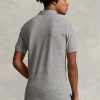 Polos de malla entallados Ralph Lauren grises para hombre Polos de malla entallados Ralph Lauren grises para hombre