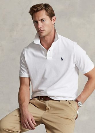 Polos de malla icónicos de Ralph Lauren para hombre en blanco
