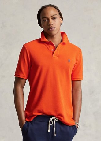 Polos de malla icónicos de Ralph Lauren para hombre en color naranja