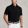 Polos de malla icónicos de Ralph Lauren para hombre en negro
