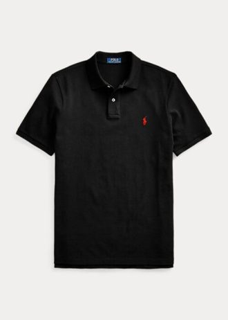 Polos de malla icónicos de Ralph Lauren para hombre en negro