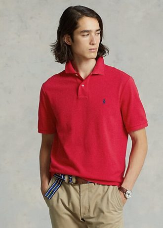 Polos de malla icónicos de Ralph Lauren para hombre en rojo