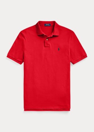 Polos de malla icónicos de Ralph Lauren para hombre en rojo