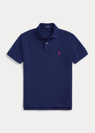 Polos de malla icónicos Ralph Lauren para hombre en azul marino Polos de malla icónicos Ralph Lauren para hombre en azul marino
