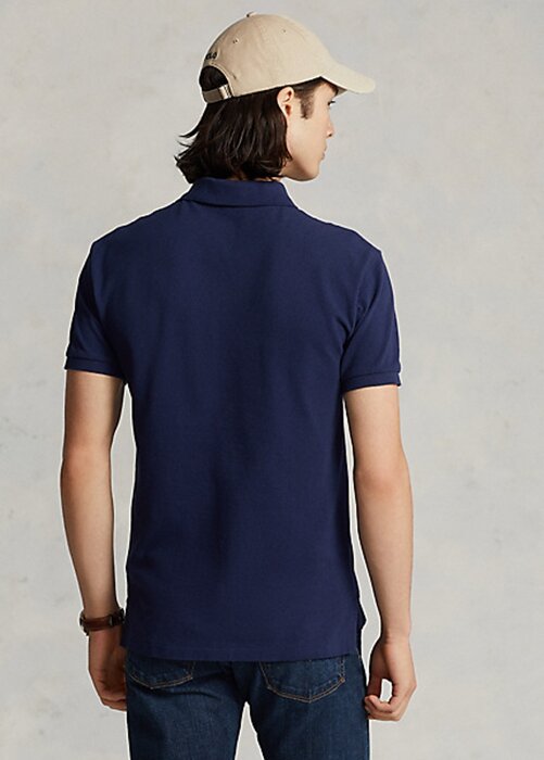 Polos de malla icónicos Ralph Lauren para hombre en azul marino Polos de malla icónicos Ralph Lauren para hombre en azul marino