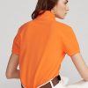 Polos de malla Ralph Lauren Classic Fit para mujer en color naranja Polos de malla Ralph Lauren Classic Fit para mujer en color naranja