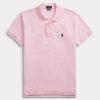 Polos de malla Ralph Lauren de corte clásico en color rosa para mujer