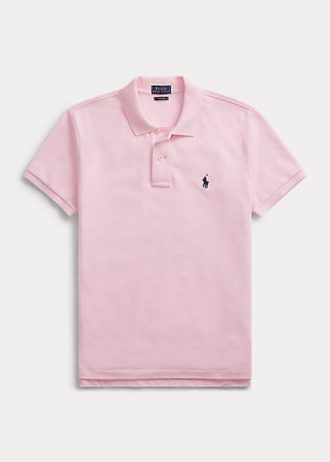 Polos de malla Ralph Lauren de corte clásico en color rosa para mujer