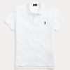 Polos de malla Ralph Lauren de corte clásico para mujer, color blanco