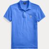 Polos de malla Ralph Lauren de corte clásico para mujer en azul