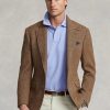 Polos de malla Ralph Lauren de corte entallado personalizados para hombre en azul Polos de malla Ralph Lauren de corte entallado personalizados para hombre en azul