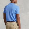 Polos de malla Ralph Lauren de corte entallado personalizados para hombre en azul Polos de malla Ralph Lauren de corte entallado personalizados para hombre en azul