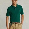 Polos de malla Ralph Lauren personalizados de corte entallado para hombre, color verde